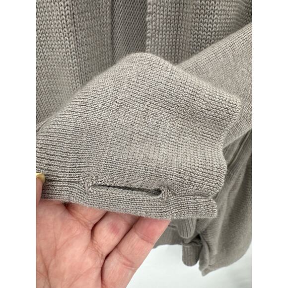Lululemon Wrap it up Big Rib Sweater with Elbow patches Gray Small - Picture 8 of 8